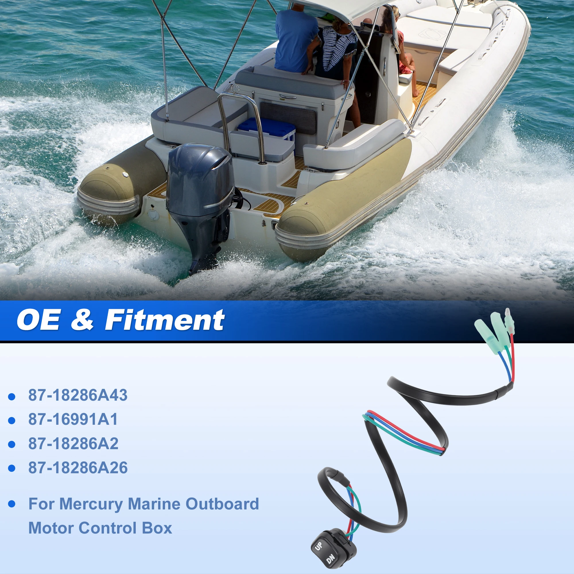 

Комплект кнопок управления наклоном и тримом для лодочных моторов Mercury Marine