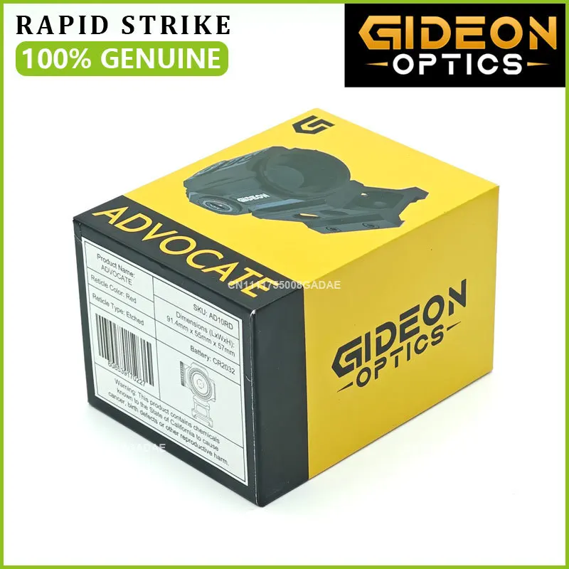 【GENUINE】GIDEON Optics Advocate Prism Scope Red Dot Sight Riflescope Motion Activated for Rifle Shotgun 20mm Picatinny Rail