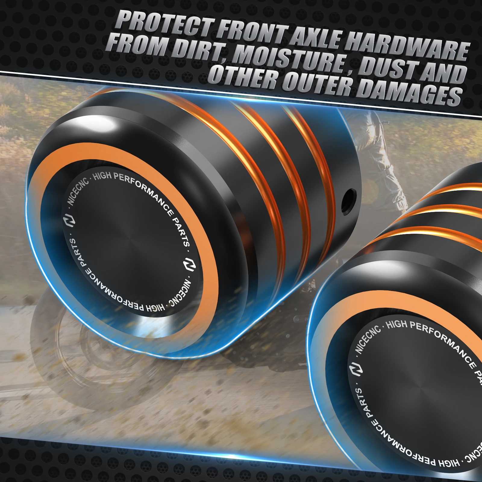 For Harley Sportster 883 Super Low XL883L 2008-2022 Front Axle Nut Covers Caps Sportster 1200 Custom XL1200C Iron 883 XL883N