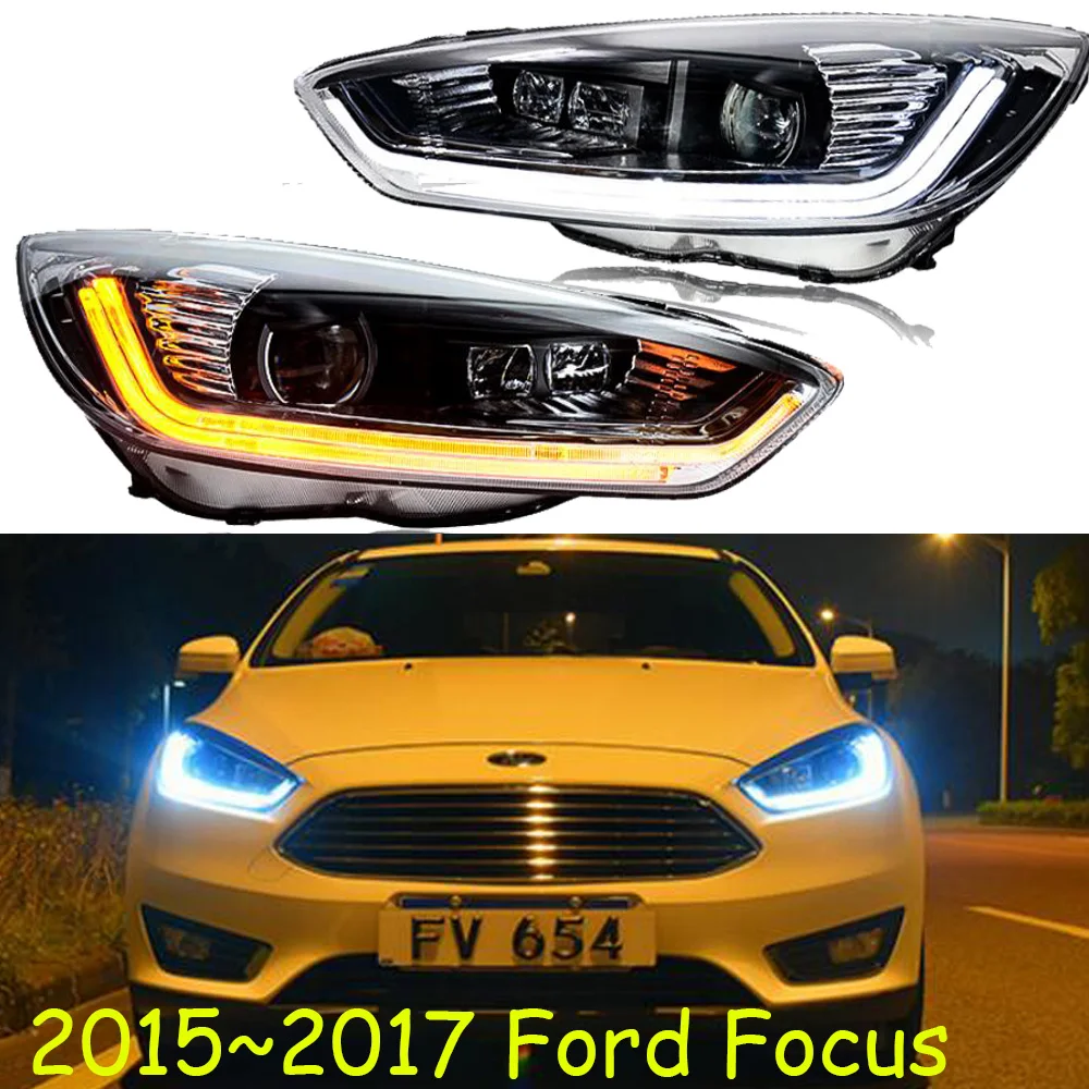 

Video show Car Styling Head Lamp for Focus Headlight 2015 2012 2013 2014 year DRL Daytime Running Light Bi-Xenon HID Accessories