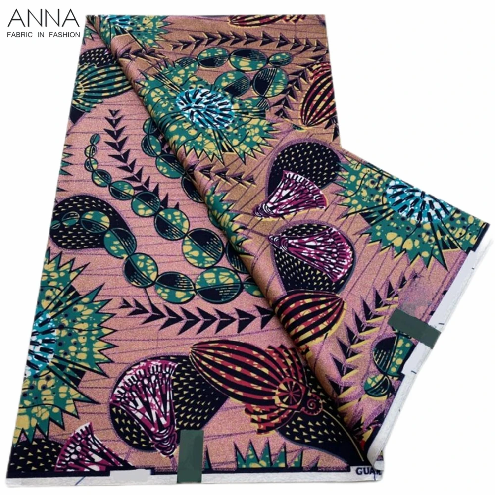 Grand Super 100% Cotton African Wax Fabric High Quality Ankara Wax Print Fabric 6yards Women Fabric For Sewing VLS-65