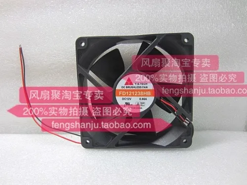 

Free shipping, brand new original FD121238HB 12038 12V0.66A dual ball cooling fan