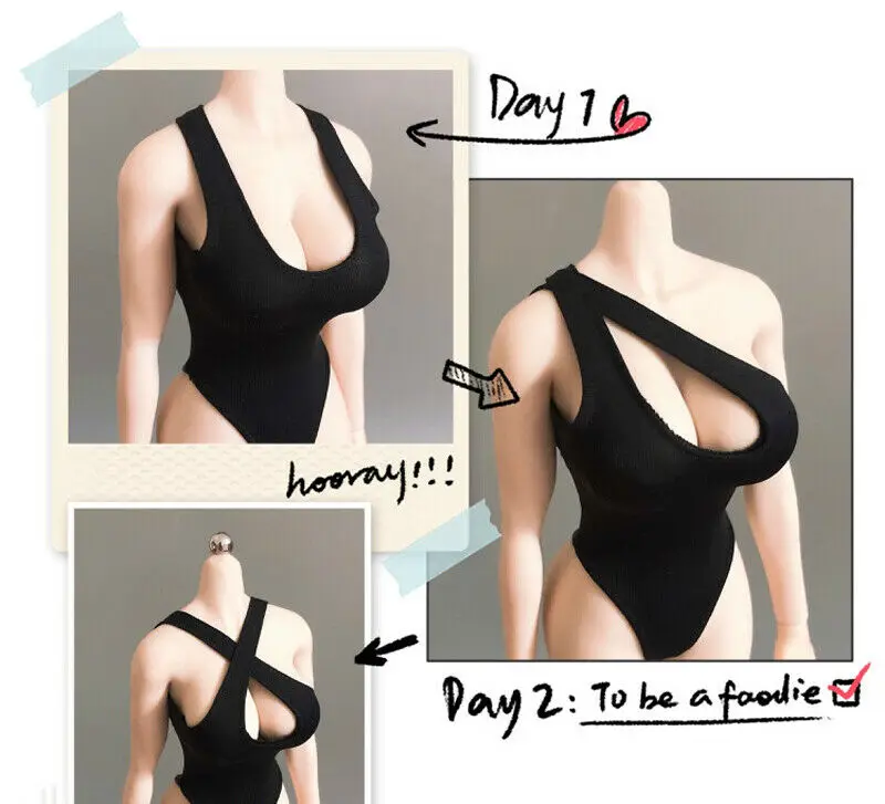 

1/6 Scale Trendy Sexy One-piece Bikini Model for 12" Female Body Figure