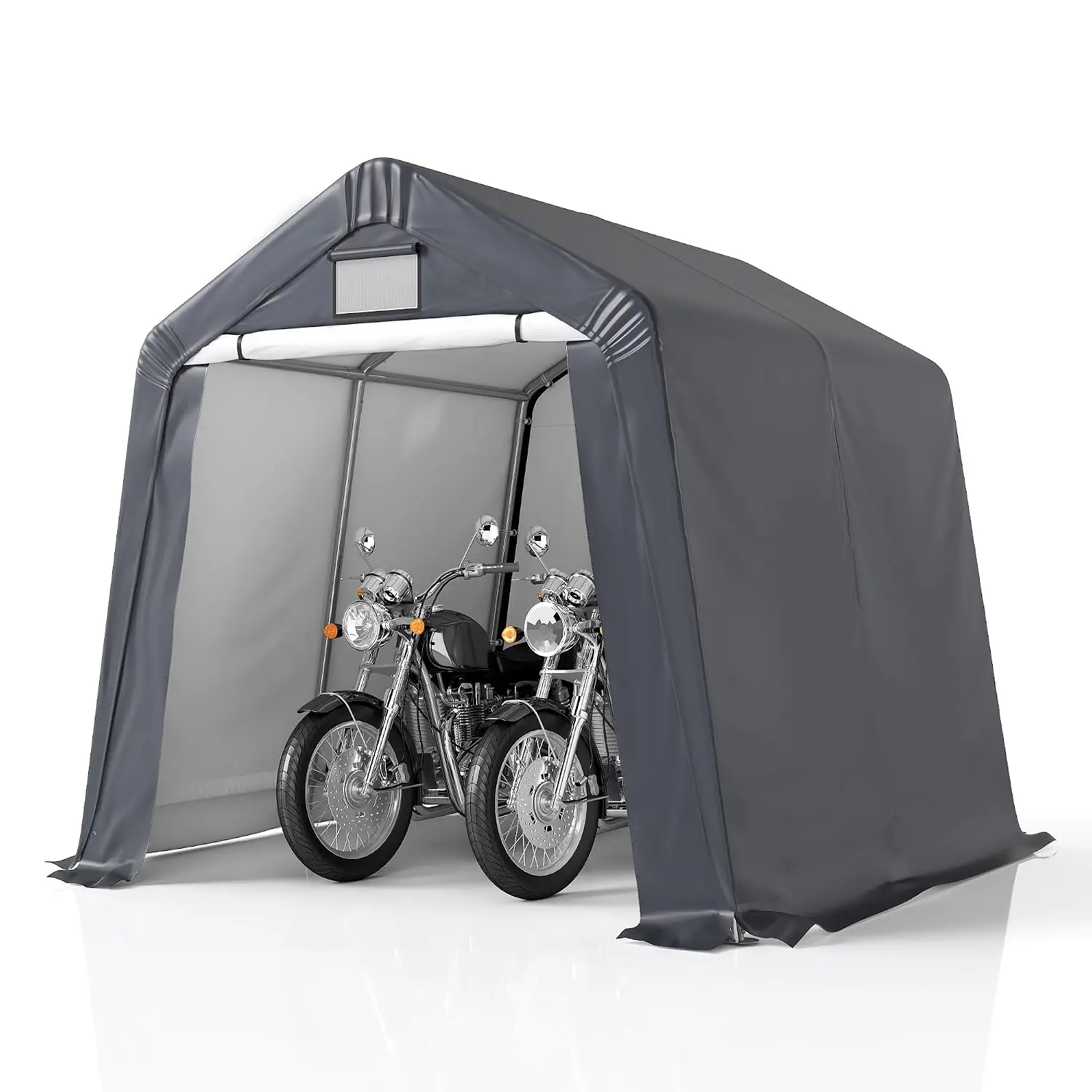 Outdoor Storage Shelter Shed 8x8ft Waterproof UV Resistant Garden Equipment Cover, Customized