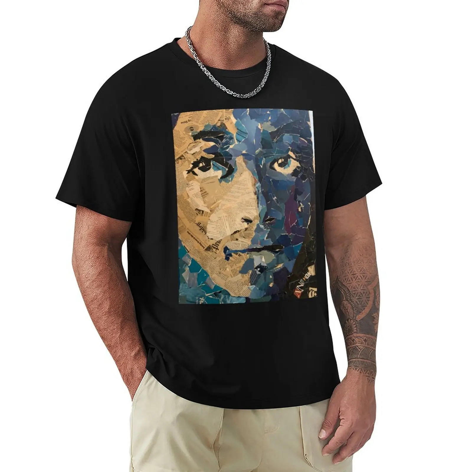 T-shirt Justice 4 Anthony, T-shirt imprimé de style moderne