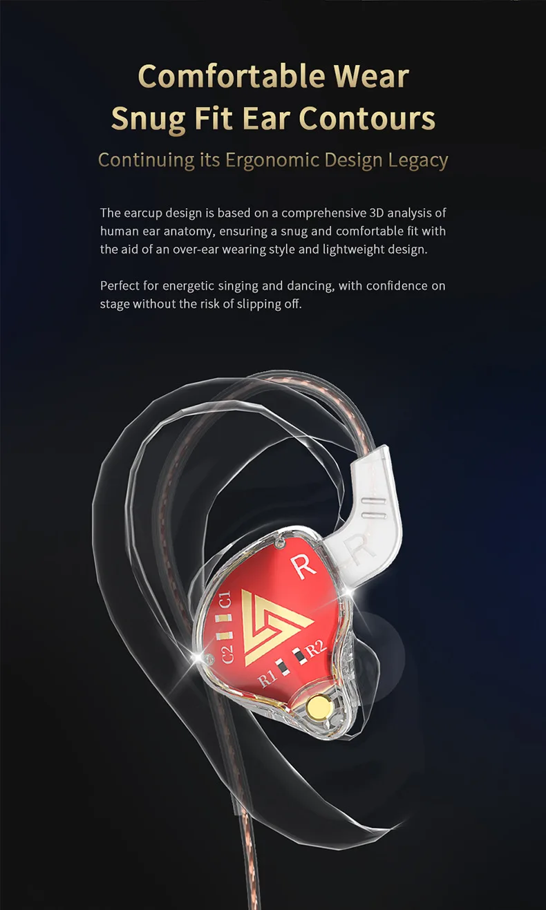 QKZ AKX HIFI سماعات أذن شفافة ثقيلة IEM مراقب مستوى 3.5 ملم داخل الأذن سماعة رأس للموسيقى ديناميكية مع ميكروفون سماعة رأس سلكية DMX