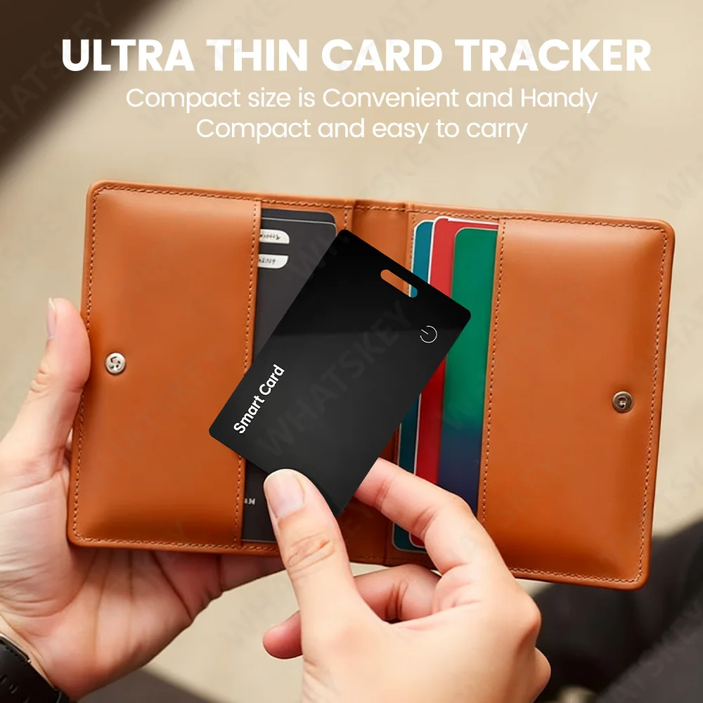 1-4Pcs Wireless Charge Wallet Tracker Card Thin Key Bag Luggage GPS Locator Google Find Hub Smart Tag for Xiaomi Samsung Phones