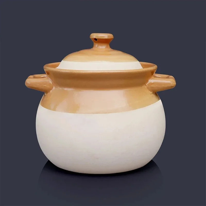 2.5L Sand Pot Gas Special Stew Highend High-temperature Household Soup Clay Tile Stew Pot