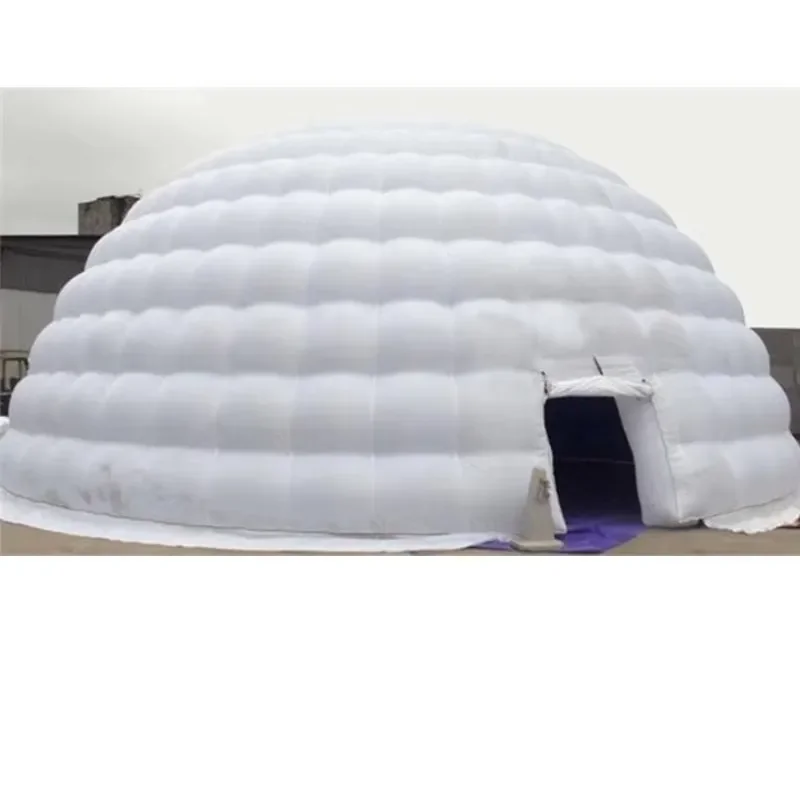 Custom Inflatable Igloo Tent White Dome Shelter for Outdoor Camping Resort Events and Scenic Area Projects