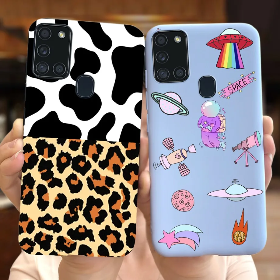 For Samsung Galaxy A21s / M21s Case Peony Beautiful Butterfly Painting Phone Cover For On Fundas Samsung A21S A 21s A21 S  A217F