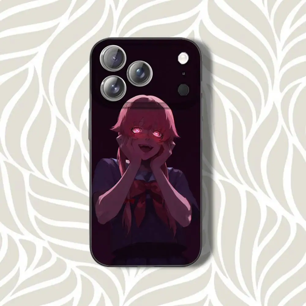 M-Mirai Nikki Gasai Yuno Handyhülle für iPhone 16,14,11,17,13,15,12,Air,Plus,Pro,Max,E,Mini Frosted für MagSafe Magnetic Grey