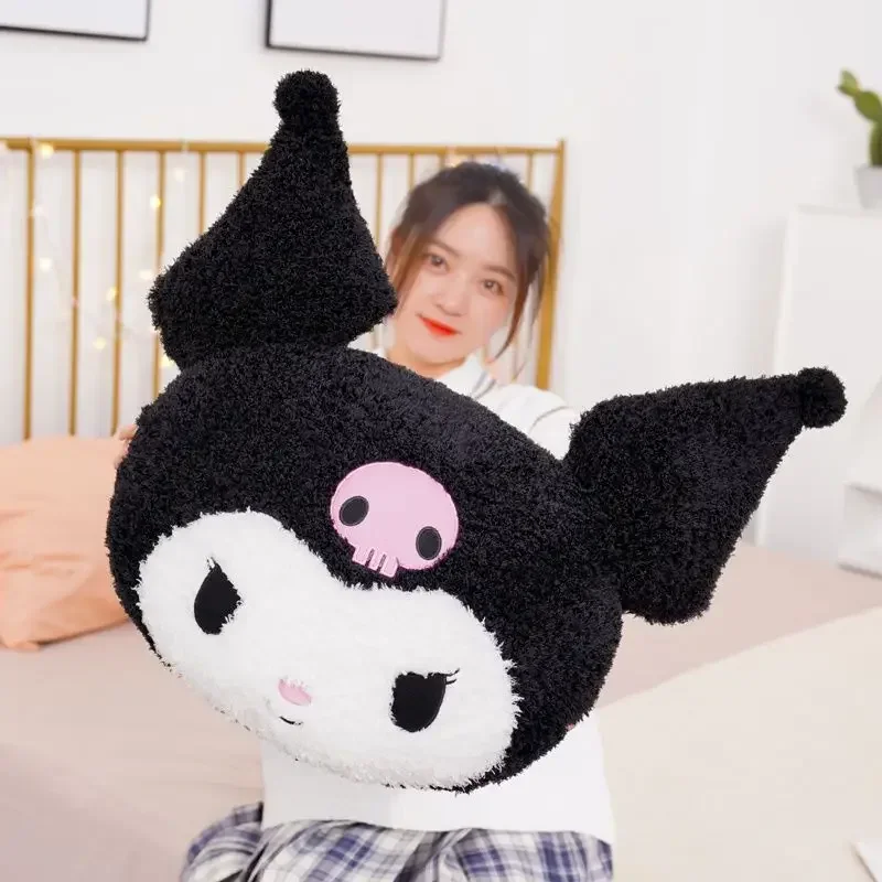 45CM Oversized Kuromi Melody Pillow Cushion Cute Cartoon Doll Sofa Plush Toys Pillow Plushie Stuffed Toys Best Gifts