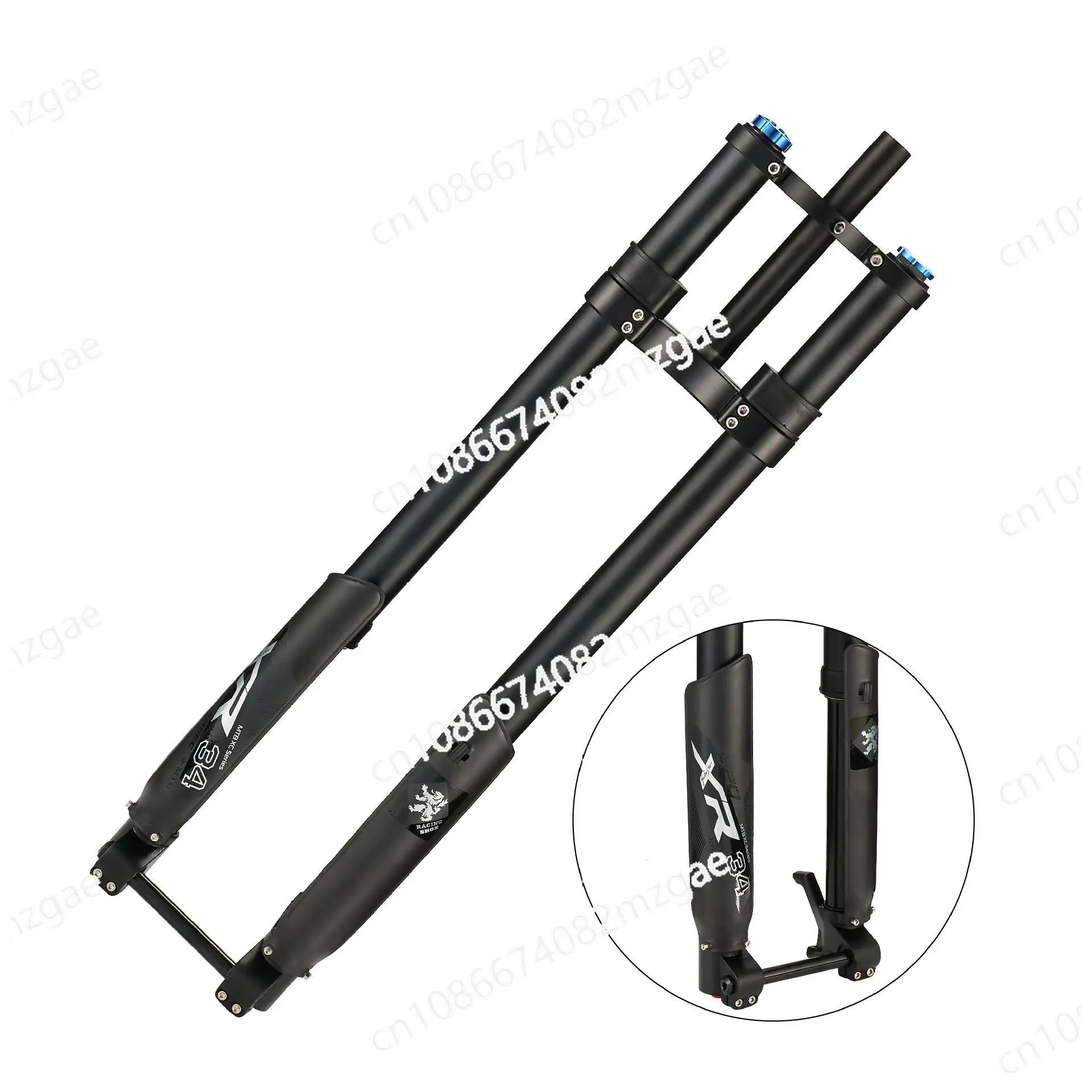 

Bicycle shock absorber air fork, double shoulder inverted fork, barrel shaft spring shock absorber