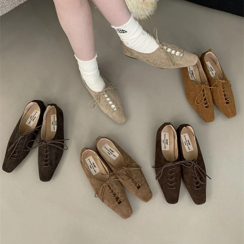 

AIYUQI 2025 new women's loafers Non-slip Mary Jane shoes female Large size shallow-mouth ballet shoes for women