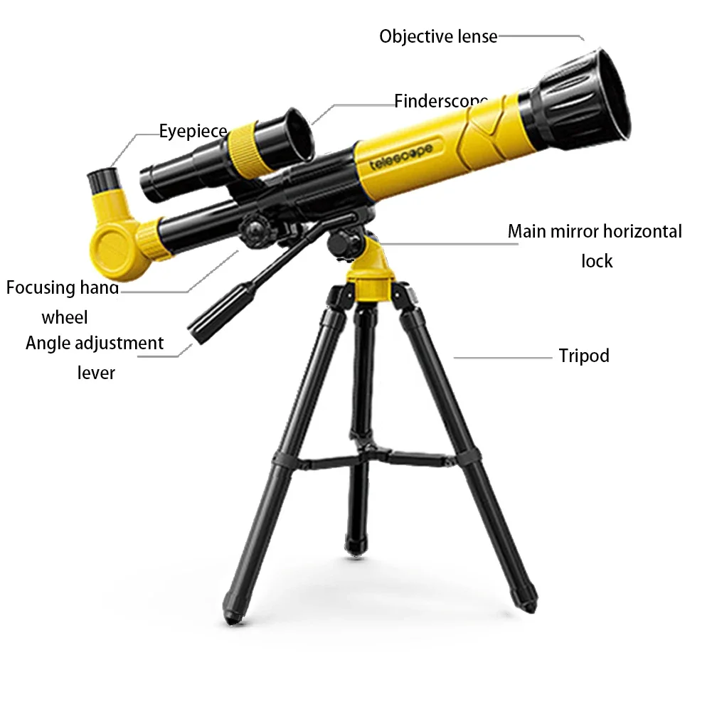 Professional Astronomical Telescope for Space Binocular Eyepiece Plastic Binoculars for Star Observation Kids Gifts