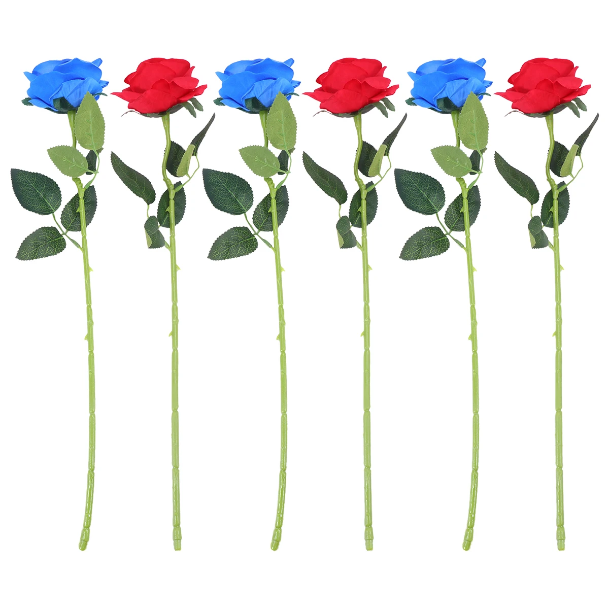

6pcs Simulation Bouquet Silky Artificial Rose Flowers Decorative Lifelike Home Office Room Study Plastic Silk Flower