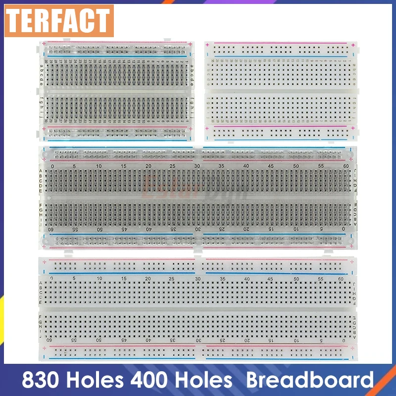 400 Points Breadboard 830 points Breadboard MB-102 Solderless PCB test board 400 Hole Breadboard MB102 Test Develop DIY