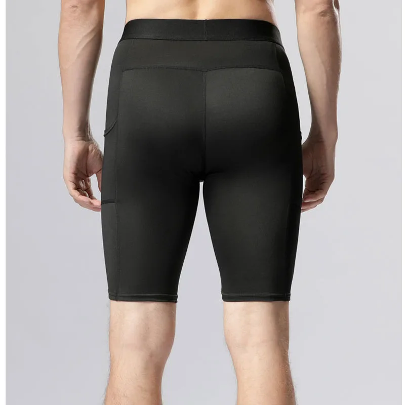 Boring Honey Men's High Elastic Quick-Dry Shorts Basketball Fitness Athletics Shorts with Pockets Breathable Running Training Pa