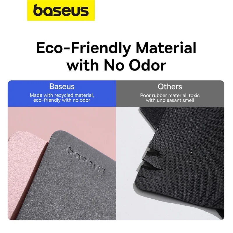 Baseus Simple Color PU Leather Mouse Mat Anti-slip Waterproof 26*21cm Mouse Pad School Supplies Office Accessories Desk Set