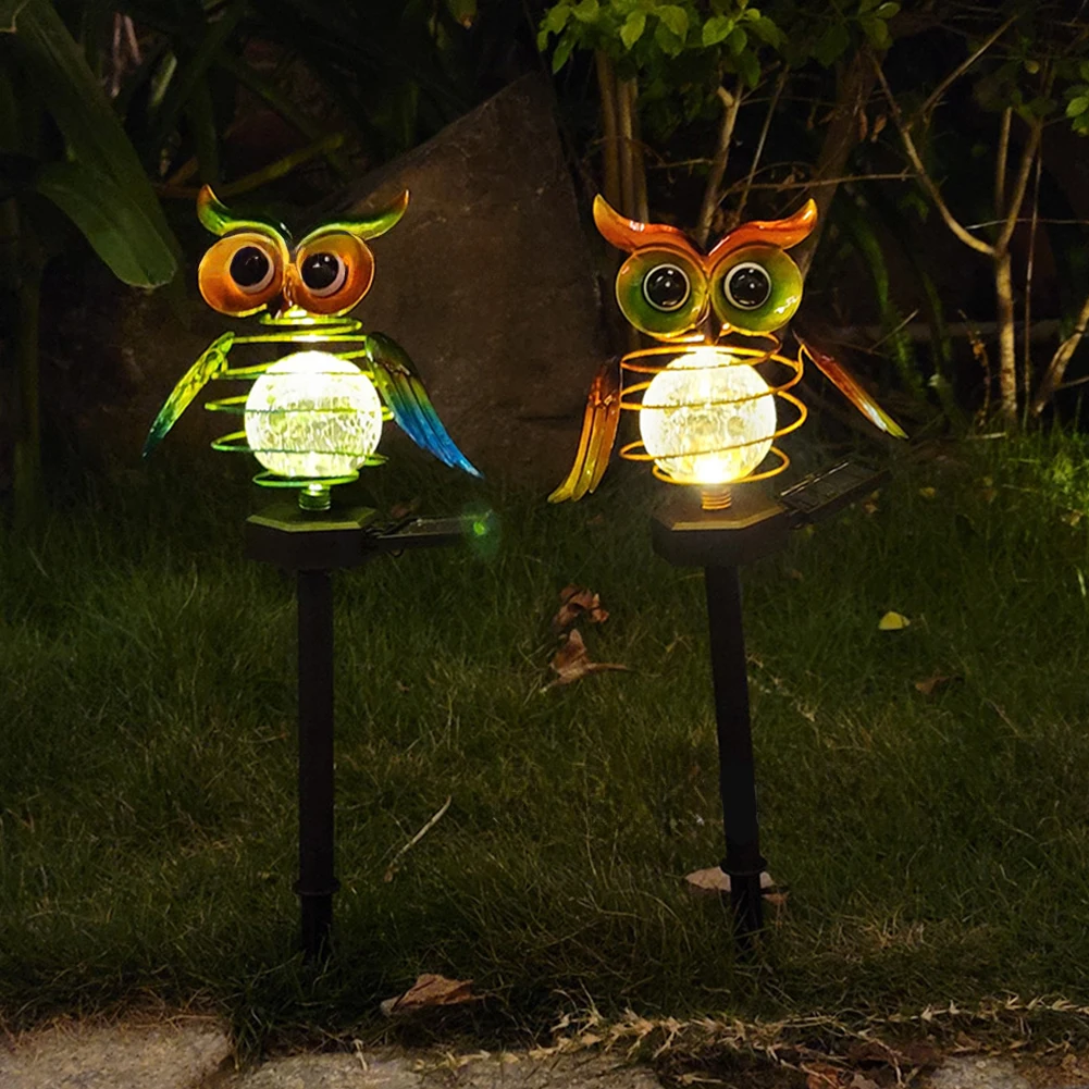 

Outdoor LED Light Waterproof Solar Powered Garden Light Large Eyes Owl Shape Lawn Lamp Yard Ornament Decoration Lanterns