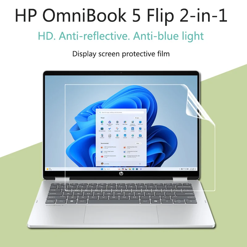 For HP OmniBook 5 Flip 2-in-1 computer screen protective film 14-inch notebook HD anti-blue light 14-fp anti-peeping privacy