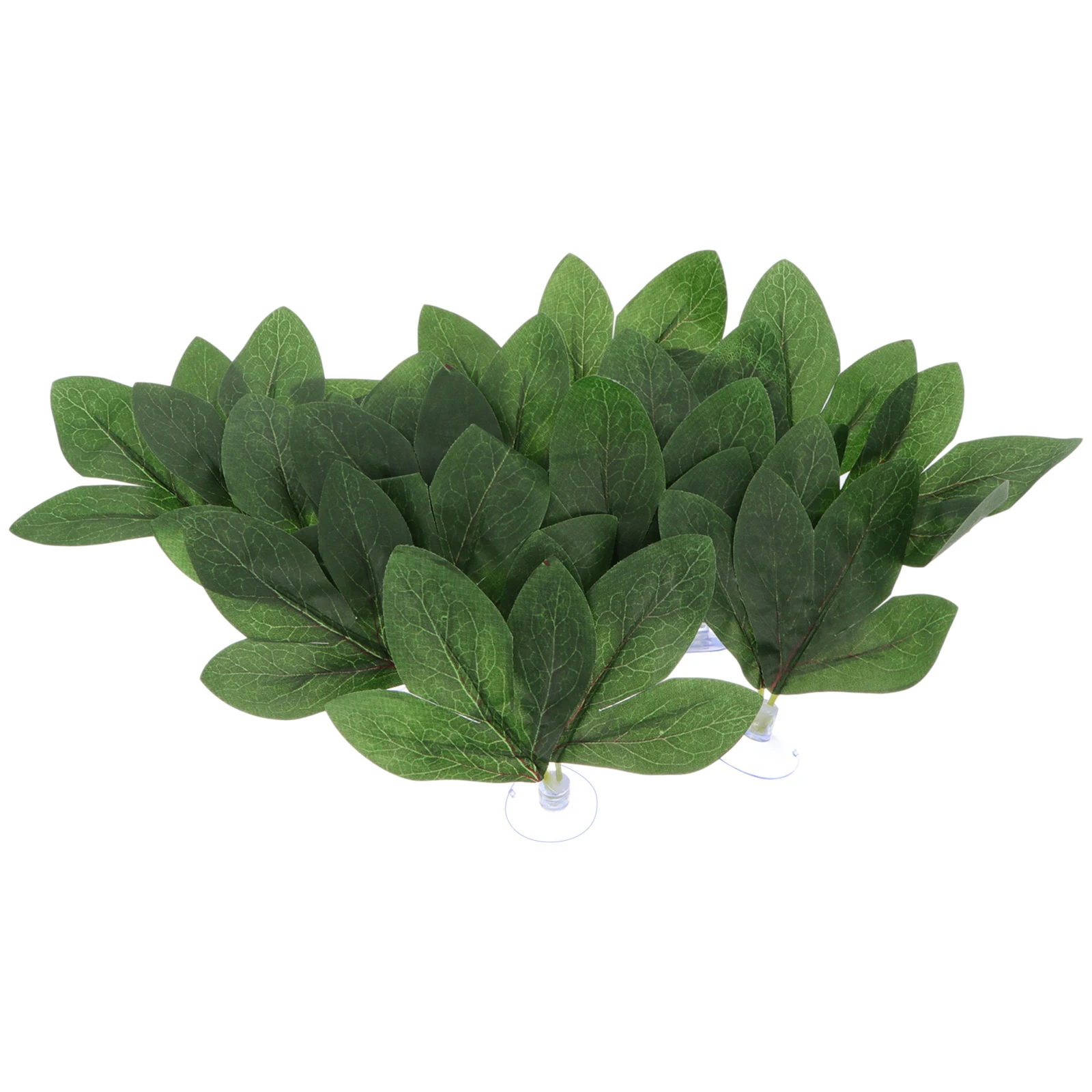 

10 Pcs Artificial Plants Fake Peony Leaves Plastic Fish Tank Landscape Reptile Cage Ornament Pet Supplies Terrarium Decor