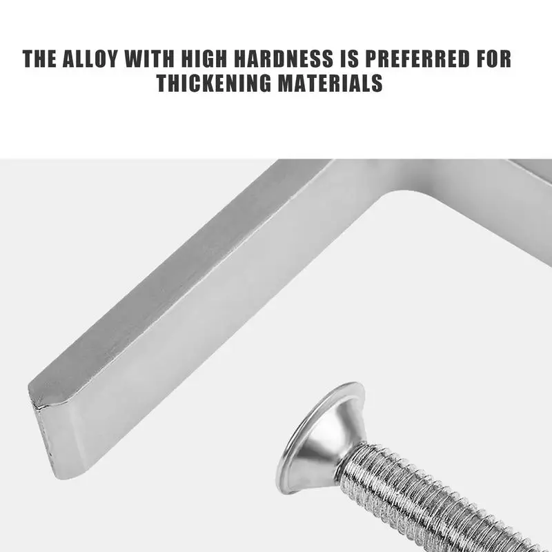 Hand Screw Clamp for Woodworking, Clipe de fixação manual, Portable Edging, Carbon Steel Fence