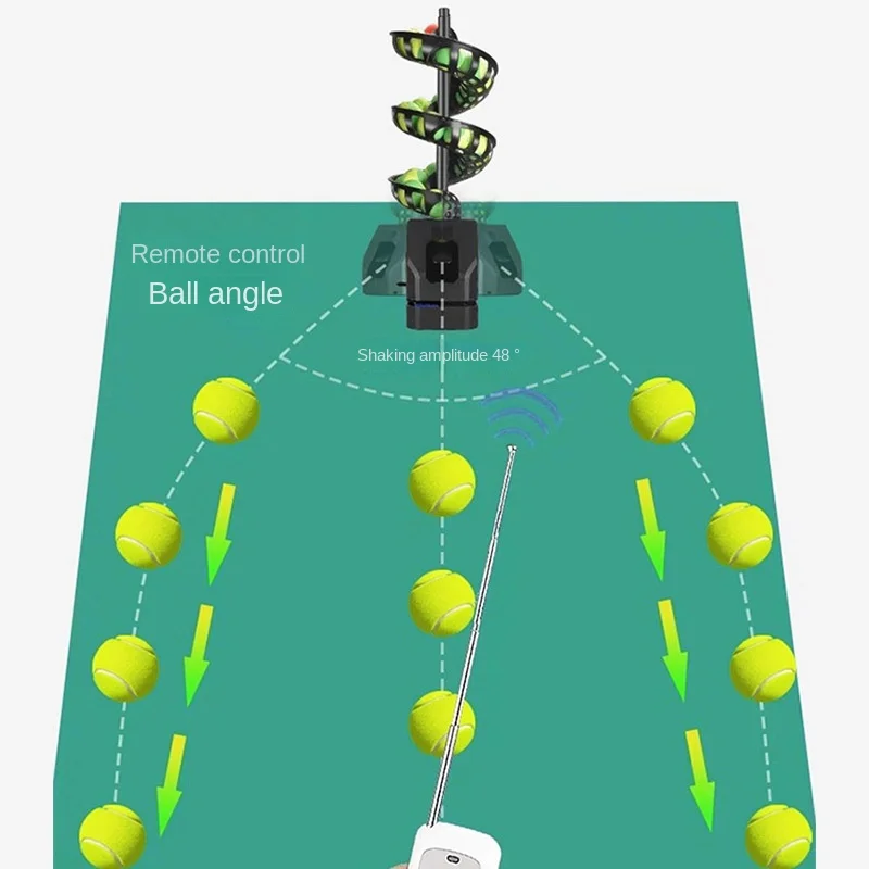 Tennis Serve Machine Special Training Equipment For Single Practice Automatic Serve Home Remote Control China