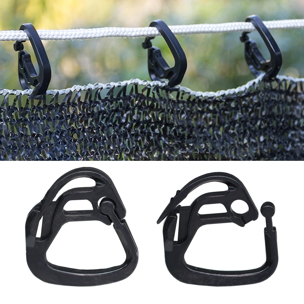 20/30PCS Shade Net Clips Holder Fasten Hang Expand Greenhouses Cloth Clip Hook Agriculture Sunshade Outdoor Courtyard Clasp