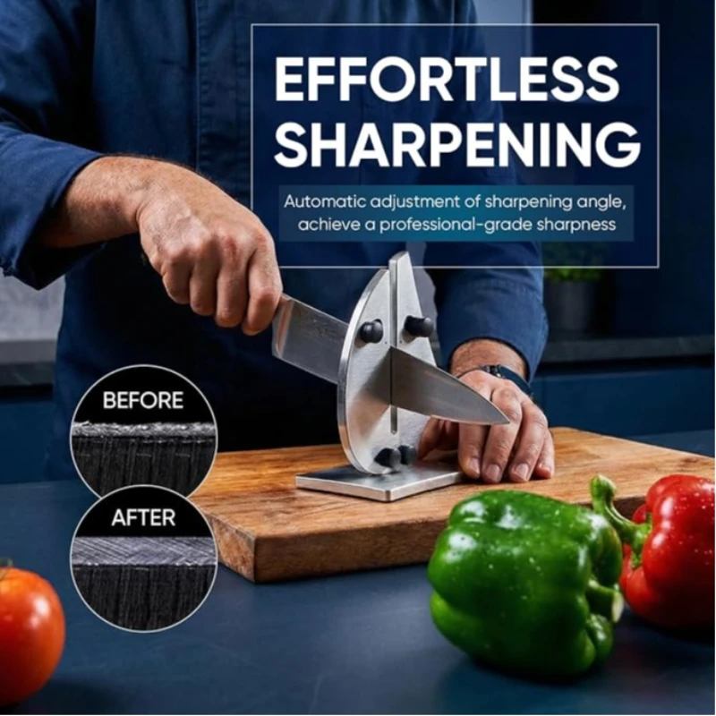 YOYAL Fixed Knife Sharpener Professional Diamond Sharpeners Set Grit360/600/800/1000# Kitchen Grindstone Tool Whetstone-TG1812