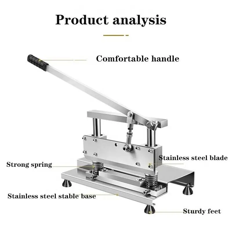 Commercial Lamb Leg Chicken Duck Frozen Meat Trotters Cutter Machine Bone Sawing Machine Manual Bone Cutting Machine
