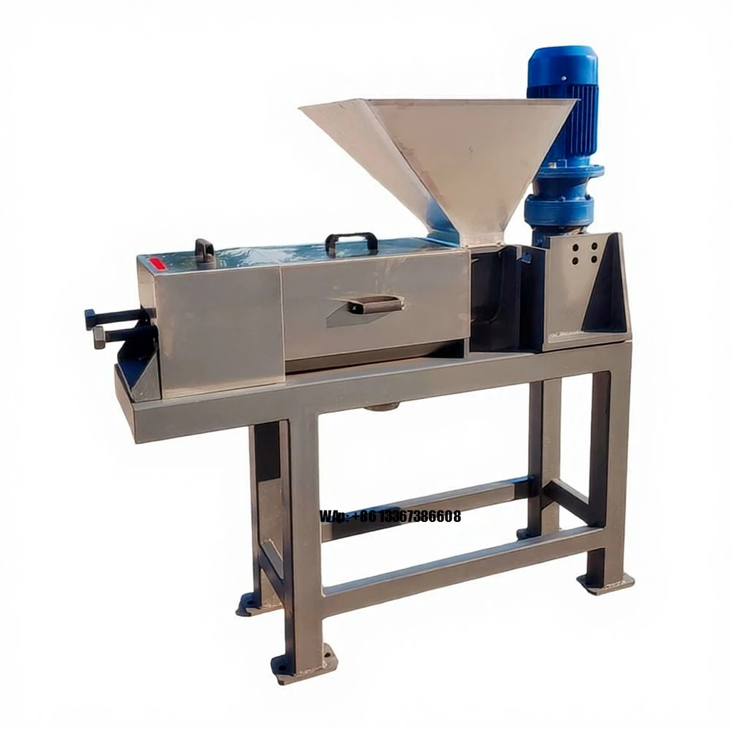 twin screw filter press for dehydration of juicers, wet biomass, beer meal, organic waste, and fruits