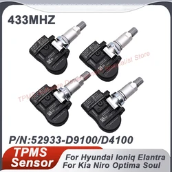 1/4PCS 433MHZ TPMS Tire Pressure Sensor For Hyundai Elantra I30 Ioniq Kia Sportage Niro Soul Genesis G80 52933-D9100