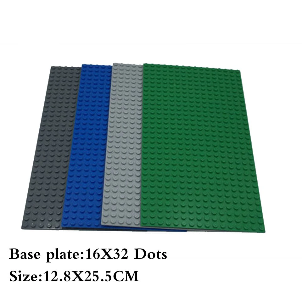 Classic Baseplate 32*32 16X32 16X16 Dots Building Blocks Bricks Base Plates DIY Plastic Board Building Blocks Construction Toys