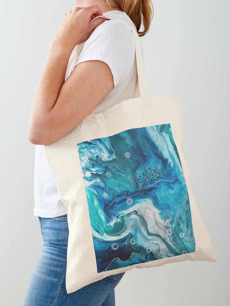Saltwater dreaming Tote Bag custom canvas bag tote bag women tote screen Lady