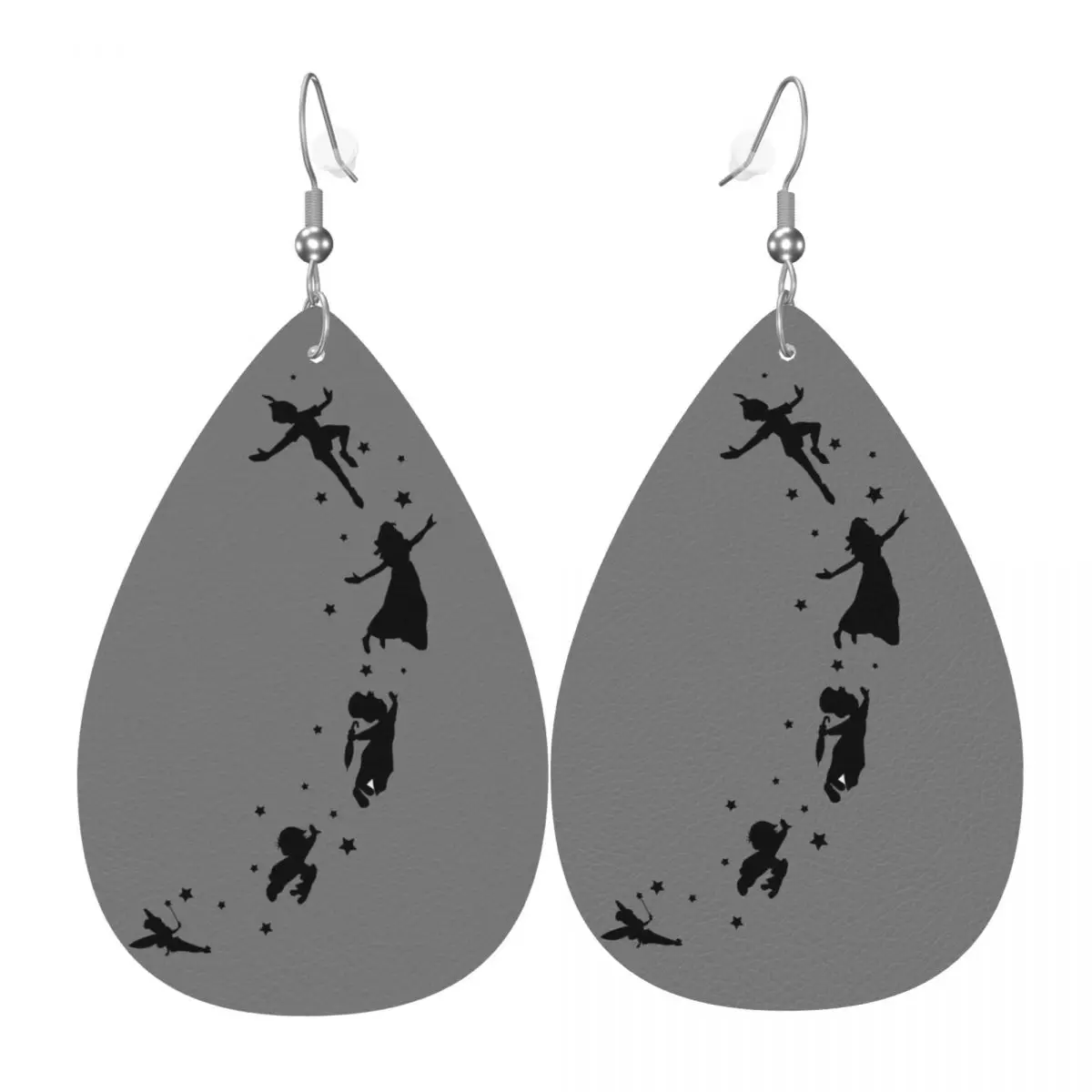

Серьги-подвески из ПВХ-кожи с изображением Питера Пэна, украшения для женщин, подарок жене, маме