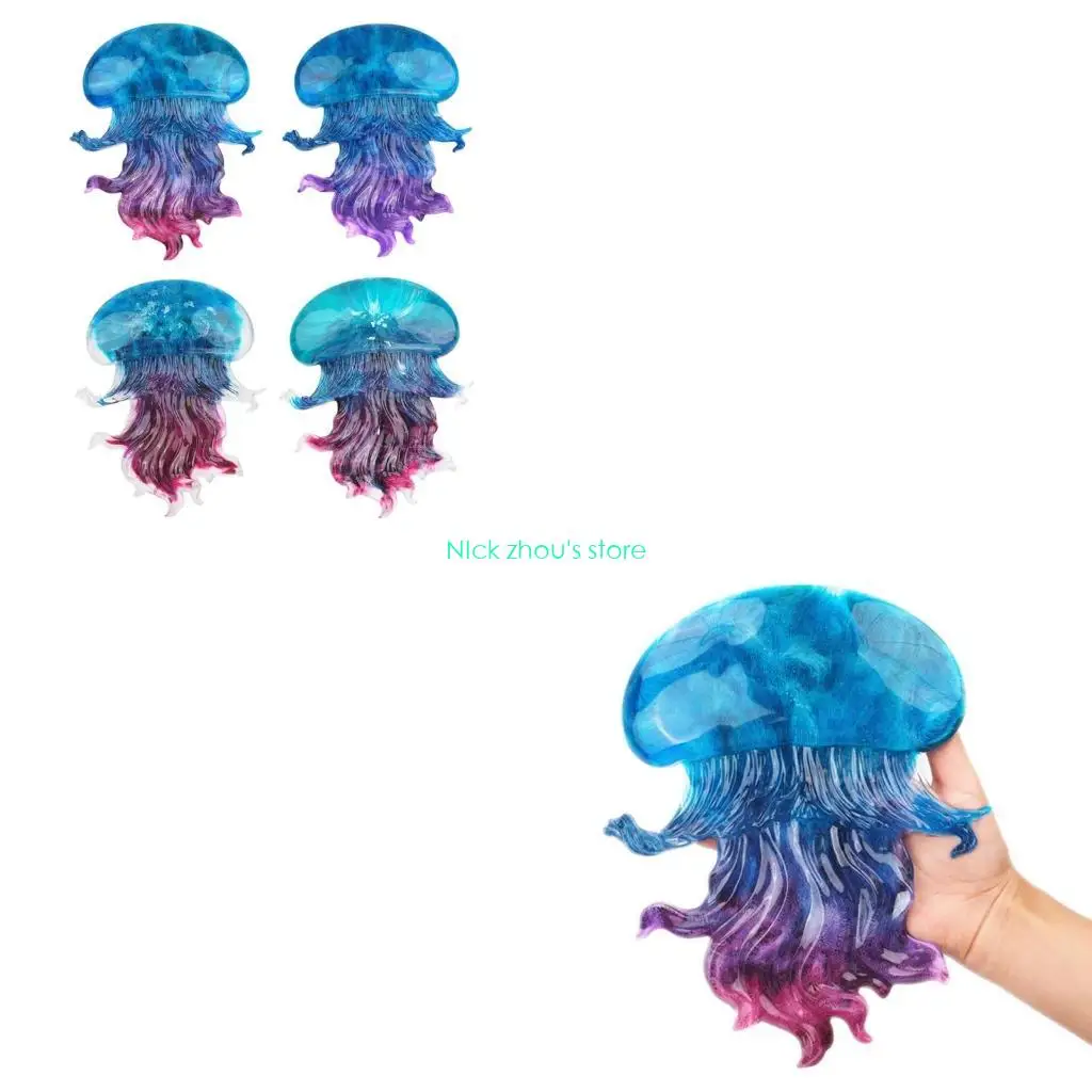 E15E Mould Marine Animal Resin Molds Crystal Molds Jellyfish DIY Casting Marine Life Ocean Theme for Kids