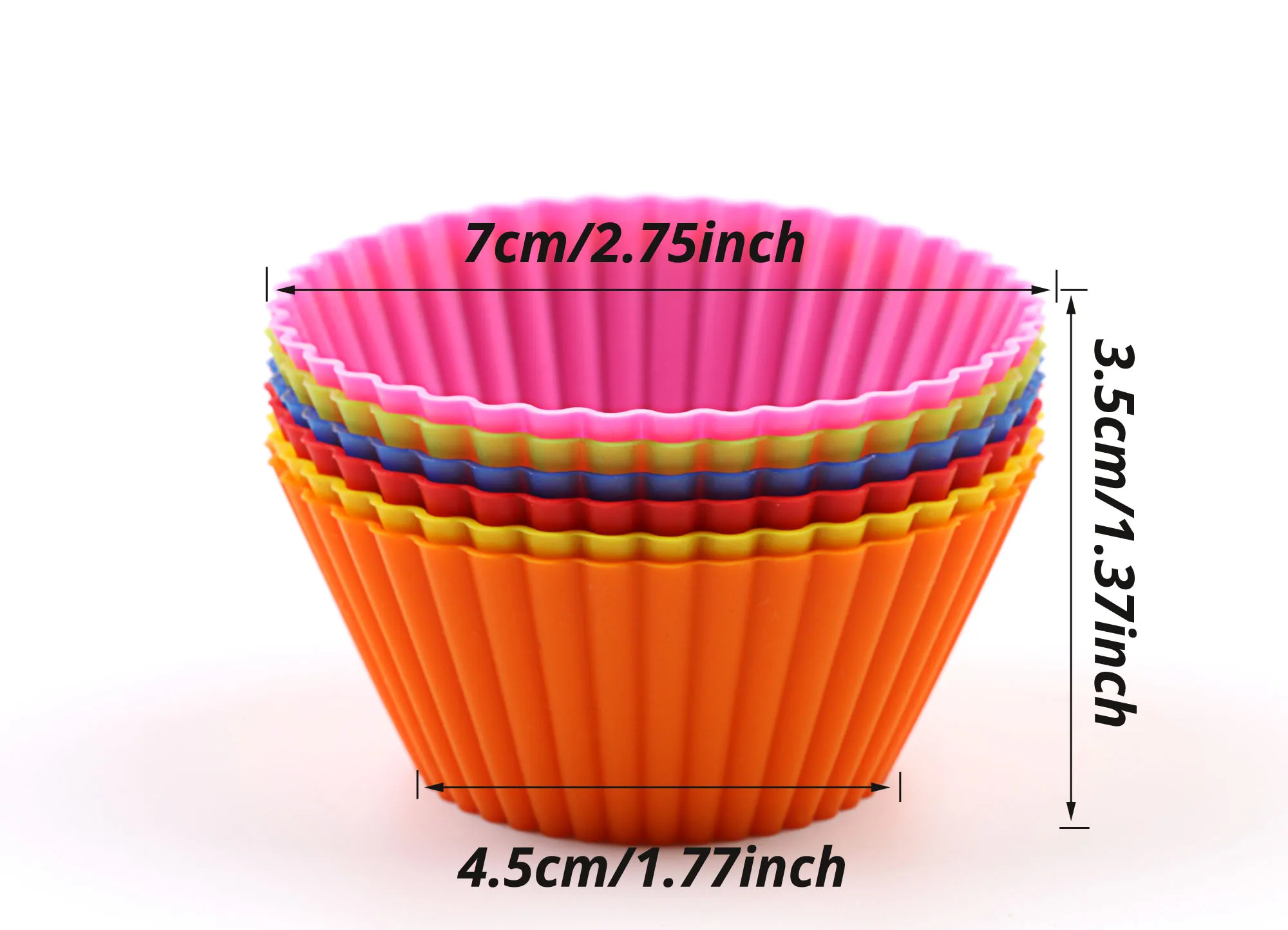 Cupcake and Muffin Baking Silicone Mold Set, Reusable, Suitable for Oven, Non-Stick. Food Grade Silicone.