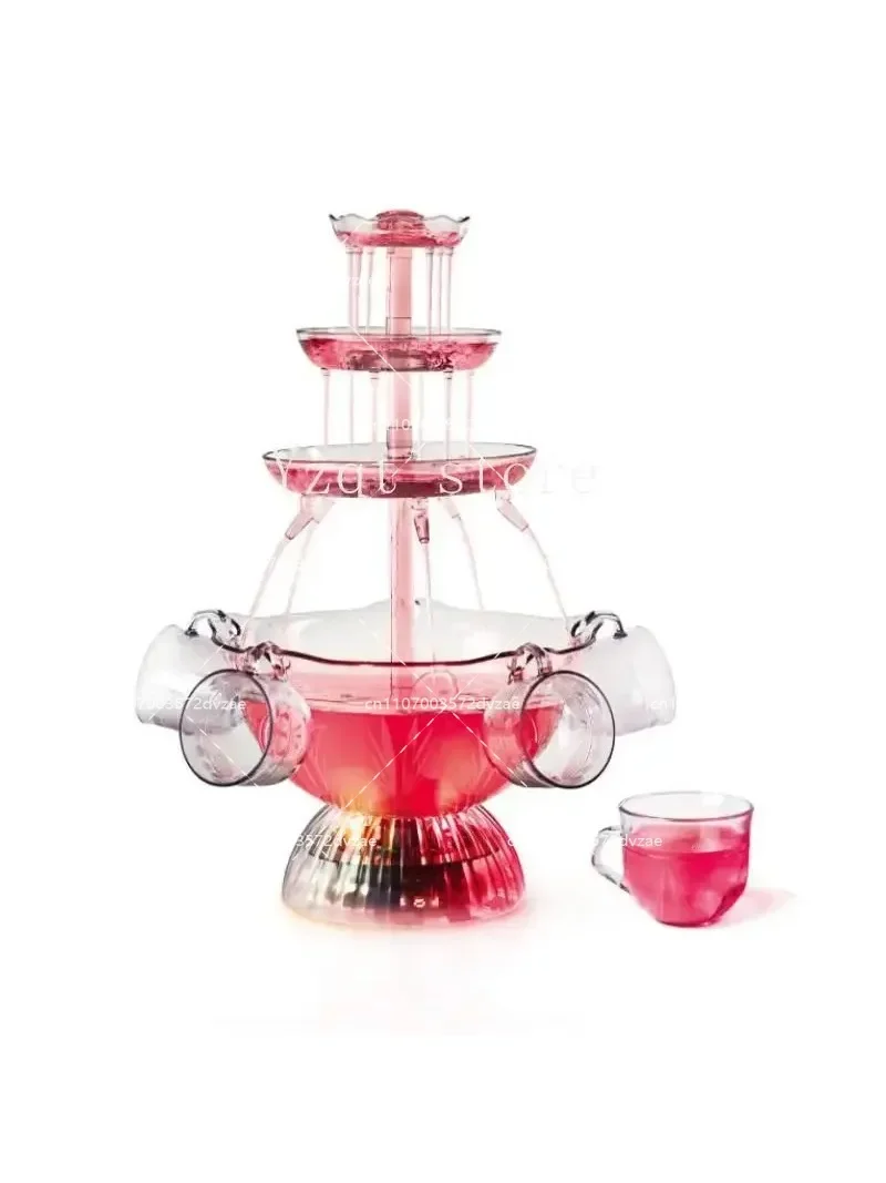5-glasses-of-red-wine-fountain-party-wine-tasting-wine-tower-fountain-as-material-28l-capacity