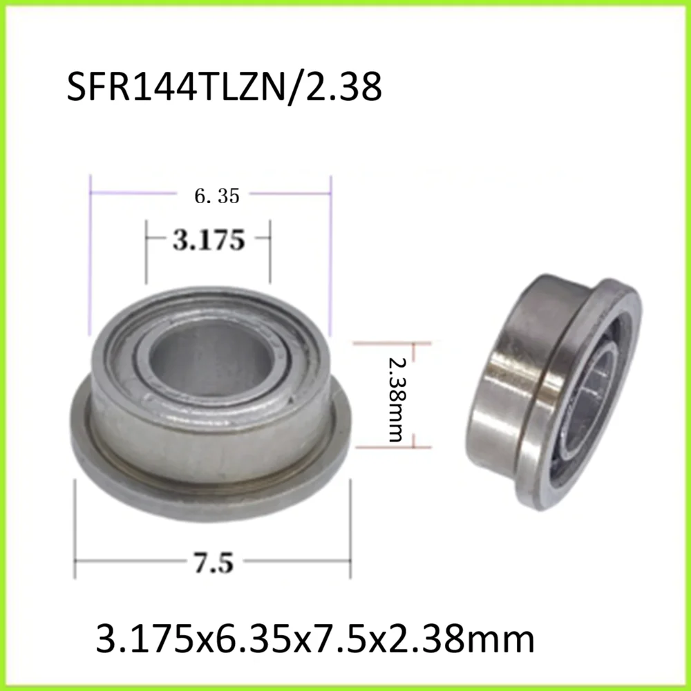10pcs High Speed Handpiece Turbine Rotor Ceramic Bearing for NSK mini, dentex SFR144TLZN ​3.175x6.35/7.5x2.38mm