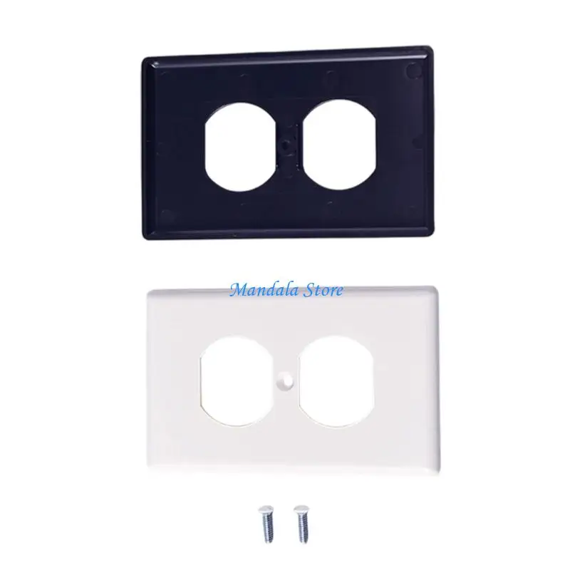

U2JC 2pcs Childproof Electrical Outlet Cover Plate Strong Plastic Plate Outlet Cover