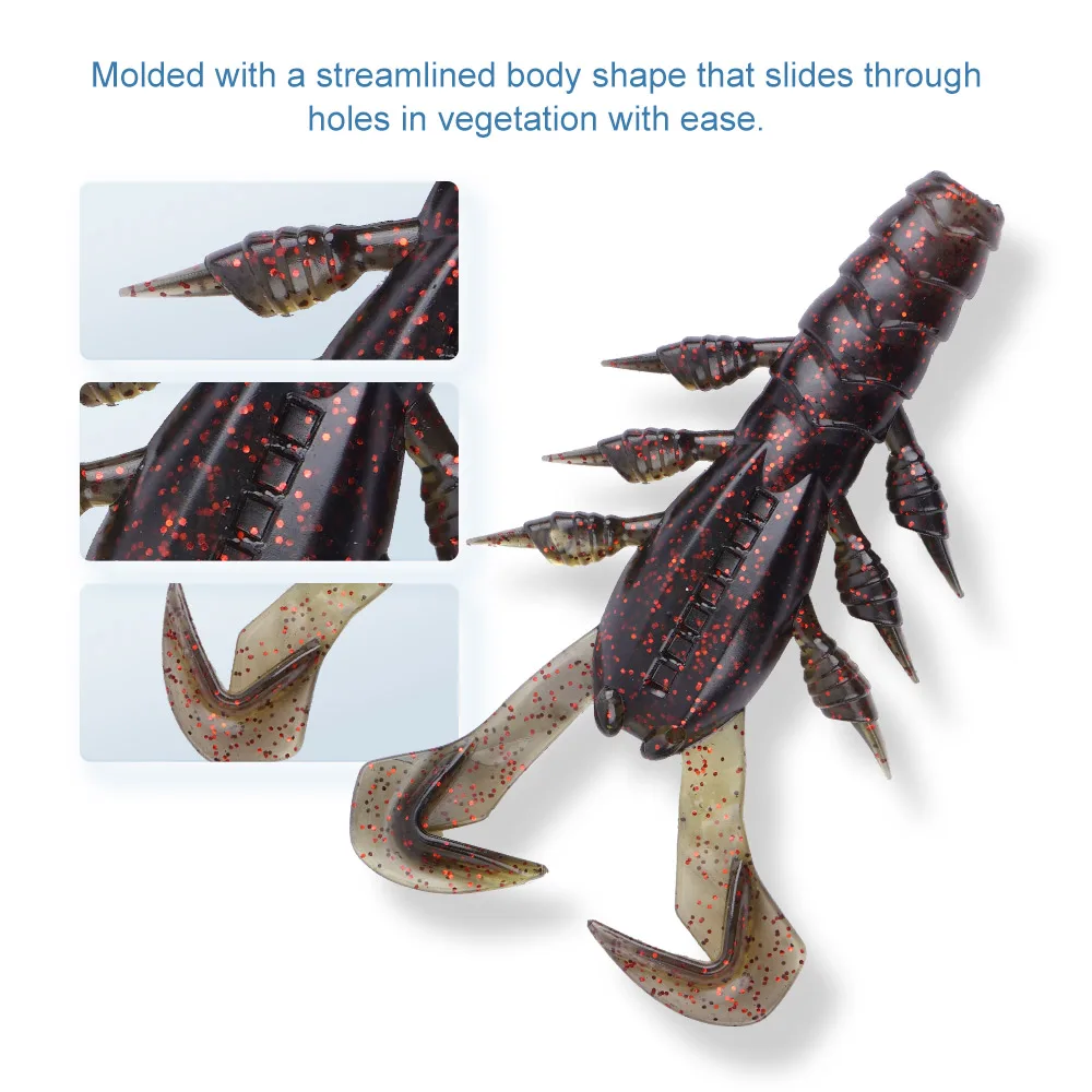 NOEBY Craw Shrimp señuelo para flipping, jigging y lubina - imagen 2