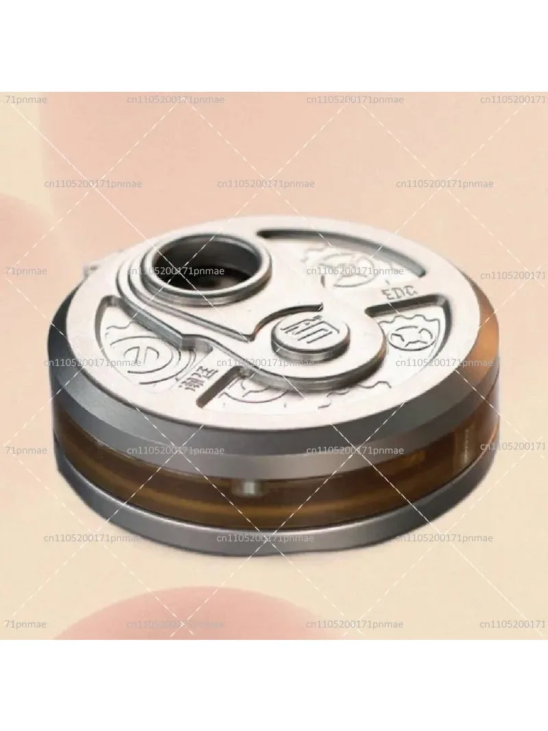Finger Push Card EDC Decompression Toy Ratchet Coin Hand Plate Stress Relief Gift