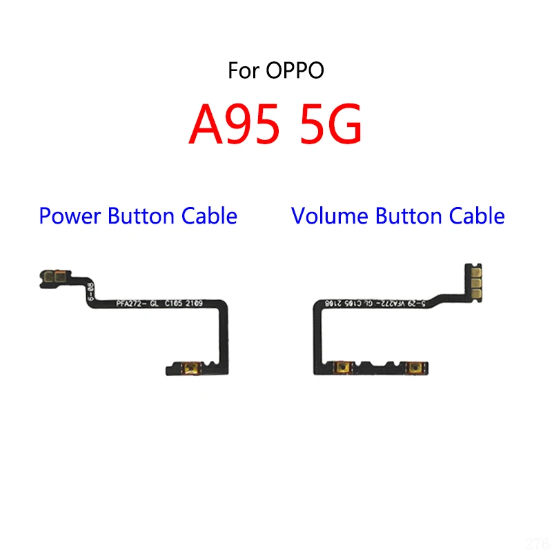 Power Button Switch Volume Mute Button On / Off Flex Cable For OPPO A93 4G A94 A95 A96 5G