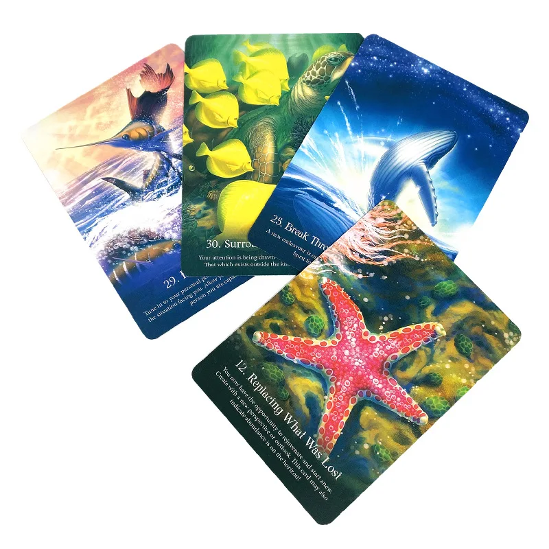 Whispers of The Ocean Oracle Cards High Quality Divination Board Game Party Games