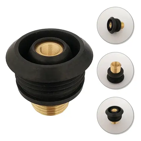 1Set Urinal Water Inlet Plug All Copper Screw Thread Water Inlet Sealing Ring Rubber Seal for Urinal Accessories and Parts
