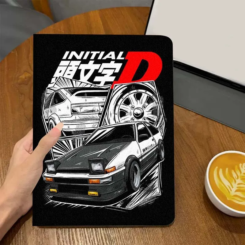 I-I-Inital D X Pattern For iPad Pro Air Mini 1 2 3 4 5 6 7 7th 8th 9th 10th 11th 10.2 9.7 10.5 10.9 11 12.9 Tablet Case