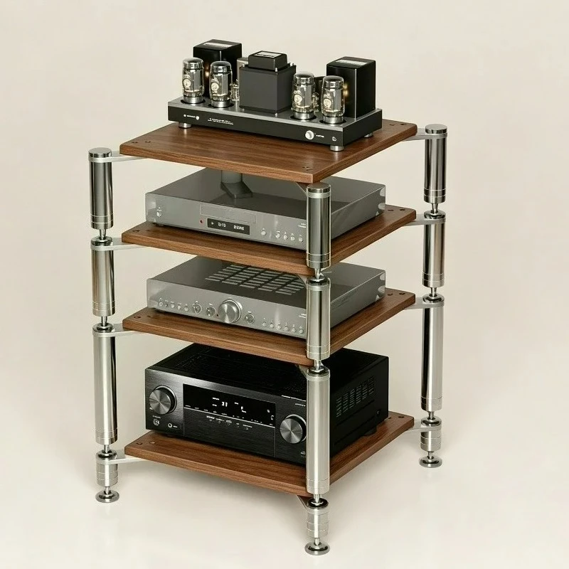 Shock Absorbing Separated HIFI Audio Support Stand Power Amplifier Cabinet For Home Audio System Assembly