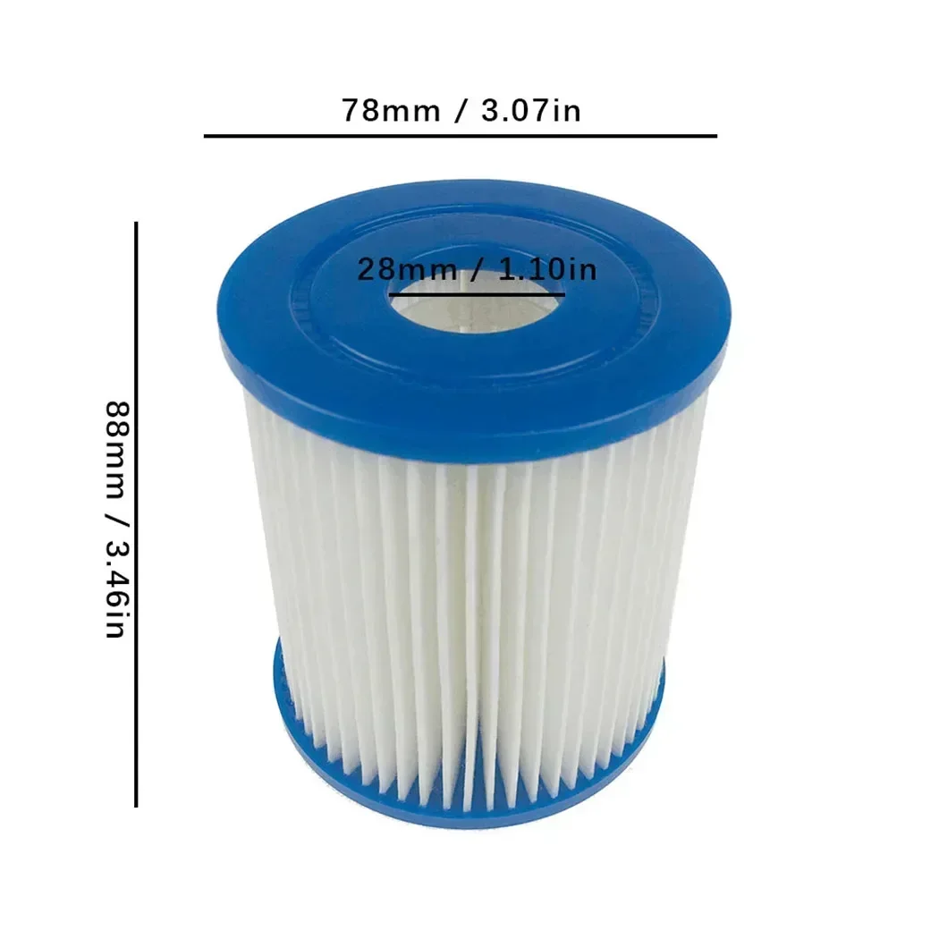 1*Filter 88*78*28mm Cartridge Type 58093 Type I Swimming Pool Filter 330 Gallon Replacement Pool Flowclear 58381 High Quality