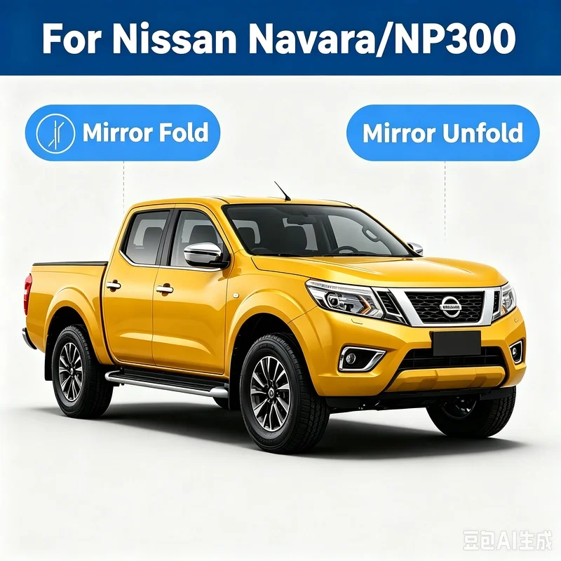 For Nissan Navara/NP300 Car Side Mirrors Auto Folder Folding Spread Plug and Play Kit